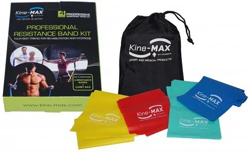 Kine-max professional resistance band kit (set posilovacích gum level