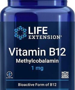 Life extension vitamin b12 methylcobalamin 1 mg 60 pastilek