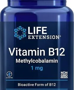 Life extension vitamin b12 methylcobalamin 1 mg 60 pastilek