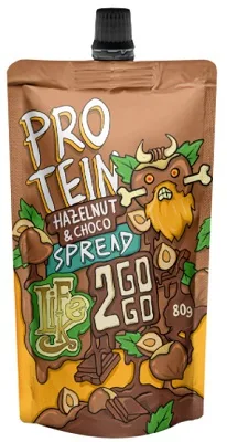 Lifelike 2gogo 80 g - protein spread lískový ořech/čokoláda