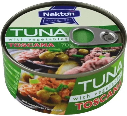 Nekton tuňák kousky se zeleninou 170 g - toscana