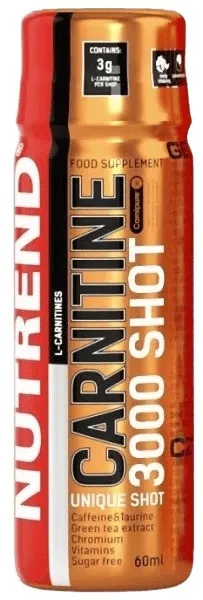 Nutrend carnitine 3000 shot 60 ml - pomeranč
