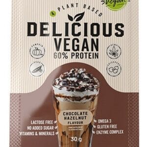 Nutrend delicious vegan protein 30 g - čokoláda/lískový ořech