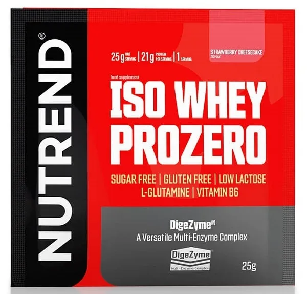 Nutrend iso whey prozero 25g - jahodový cheesecake