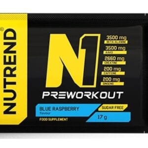 Nutrend n1 pre-workout - 17g - modrá malina