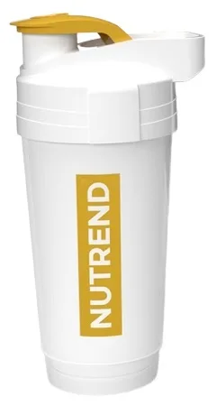 Nutrend šejkr 700 ml průhledný se zlatým logem
