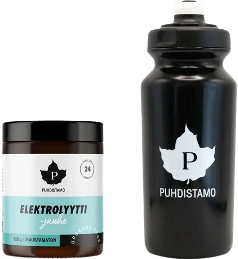 Puhdistamo electrolyte powder 120g + láhev 500 ml zdarma