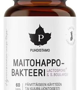 Puhdistamo probiotika lactic acid bacteria boulardii