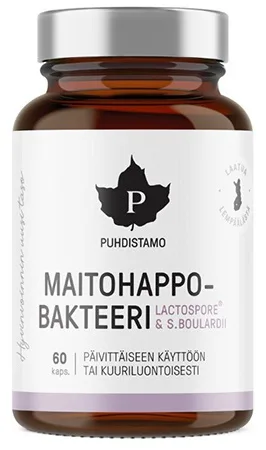 Puhdistamo probiotika lactic acid bacteria boulardii