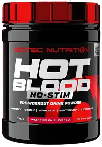 Scitec hot blood no-stim 375 g - vodní meloun