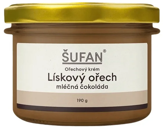 Šufan lískový ořech s mléčnou čokoládou 190 g