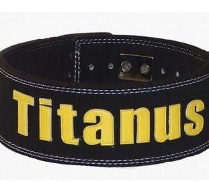 Titánus fitness opasek s pákovou přezkou 10/8 černý - m