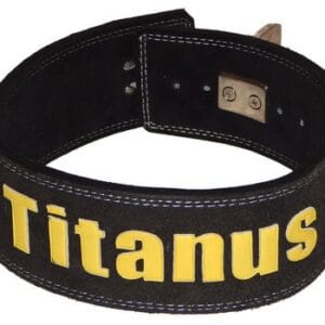 Titánus fitness opasek s pákovou přezkou černý