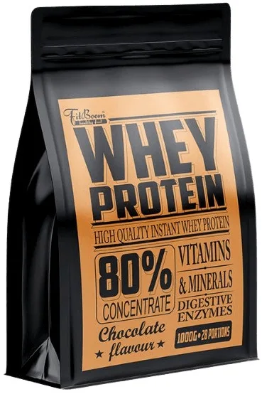 Fitboom whey protein 80 % 1000 g - čokoláda