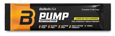Biotechusa pump caffeine free 11 g - citronový ledový čaj