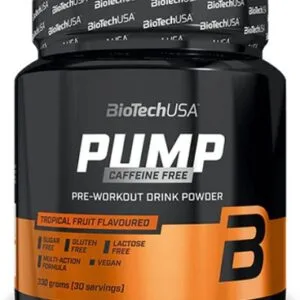 Biotechusa pump caffeine free 330 g - tropické ovoce