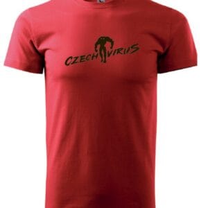 Czech virus basic pánské triko červené - m