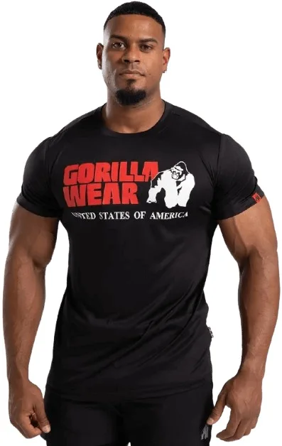 Gorilla wear pánské tričko classic training černá - s