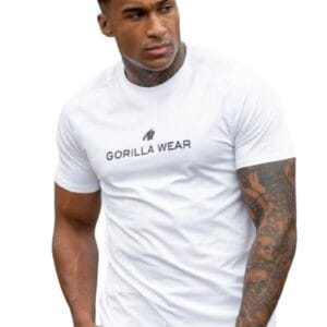 Gorilla wear pánské triko davis t-shirt white - s