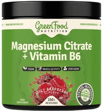 Greenfood magnesium citrate + vitamin b6 150 g
