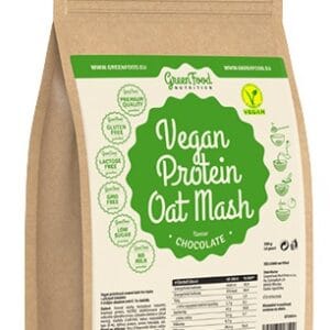 Greenfood vegan proteinová kaše ovesná 500 g - kakao