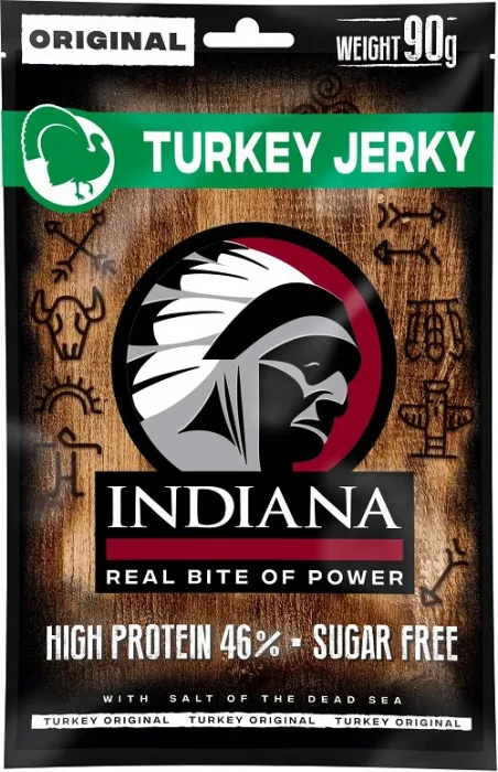 Indiana jerky sušené maso 90 g - krůtí
