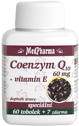 Medpharma coenzym q10 60 mg + vitamin e 67 kapslí