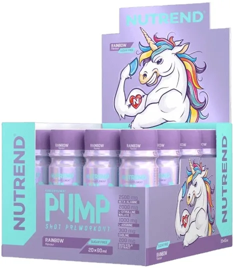 Nutrend pump shot 20x60 ml - rainbow