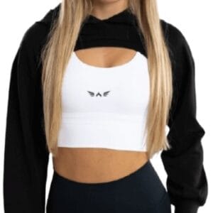 Exalted dámská bolero mikina s kapucí černá - m