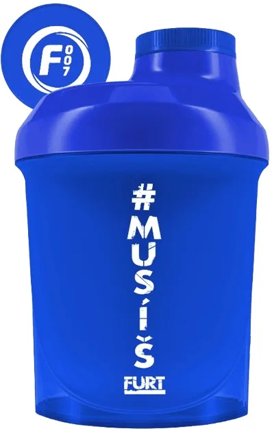 Fitness007 šejkr #musíšfurt 300 ml - modrá