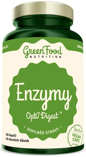 Greenfood enzymy opti7 digest 90 kapslí