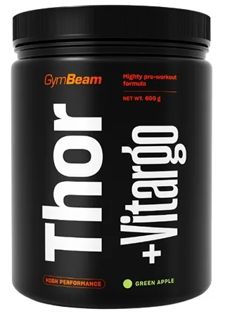 Gymbeam předtréninkový stimulant thor fuel + vitargo 600 g - zelené