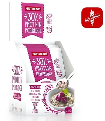 Nutrend protein porridge 5 x 50g - malina