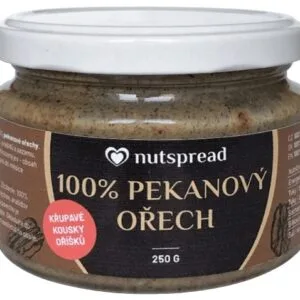 Nutspread 100% ořechové máslo 250 g - pekanové ořechy