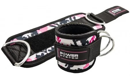 Power system kotníkový adaptér ankle straps camo - černo/růžová