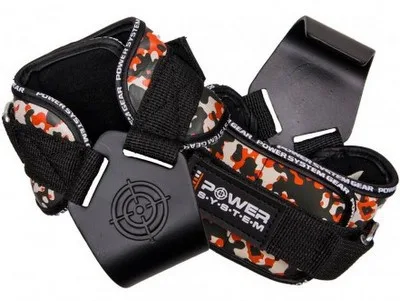 Power system posilovací háky power hooks camo ps-3370 - oranžová l