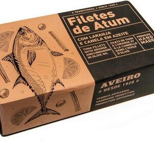 Aveiro filety z tuňáka 120 g - s pomerančem a celým kouskem skořice