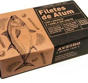 Aveiro filety z tuňáka 120 g - s pomerančem a celým kouskem skořice