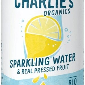 Charlie's organics sycená pitná voda 330 ml - citronová šťáva
