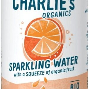 Charlie's organics sycená pitná voda 330 ml - pomerančovo/