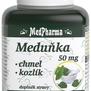 Medpharma meduňka 50 mg + chmel + kozlík 67 tablet