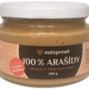 Nutspread 100% ořechové máslo 250 g - arašídy křupavé