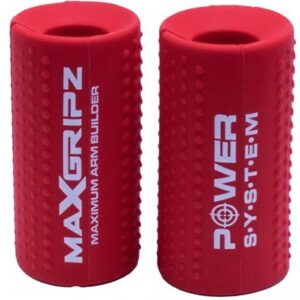 Power system gripy na posilovací tyč max gripz - červená m