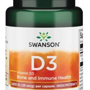 Swanson vitamín d3 1000 iu 250 kapslí