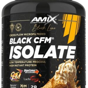 Amix black line black cfm isolate 1000 g - slaný karamel/zmrzlina