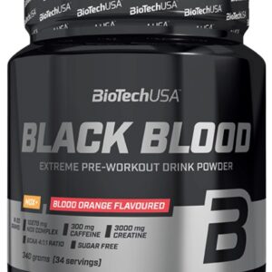 Biotechusa black blood nox+ 340 g - červený pomeranč