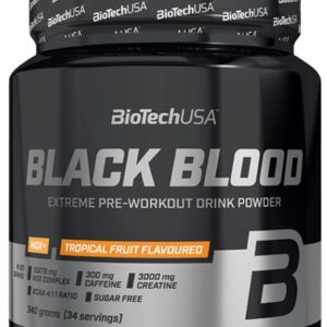 Biotechusa black blood nox+ 340 g - tropické ovoce