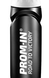 Prom-in athletic láhev 750 ml - černá s bílým uzávěrem