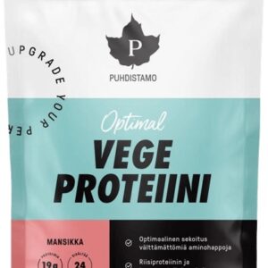 Puhdistamo optimal vegan protein 600 g - jahoda