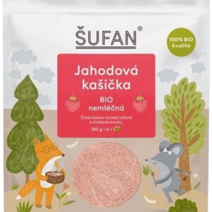 Šufan kašička bio nemléčná 180 g - jahodová